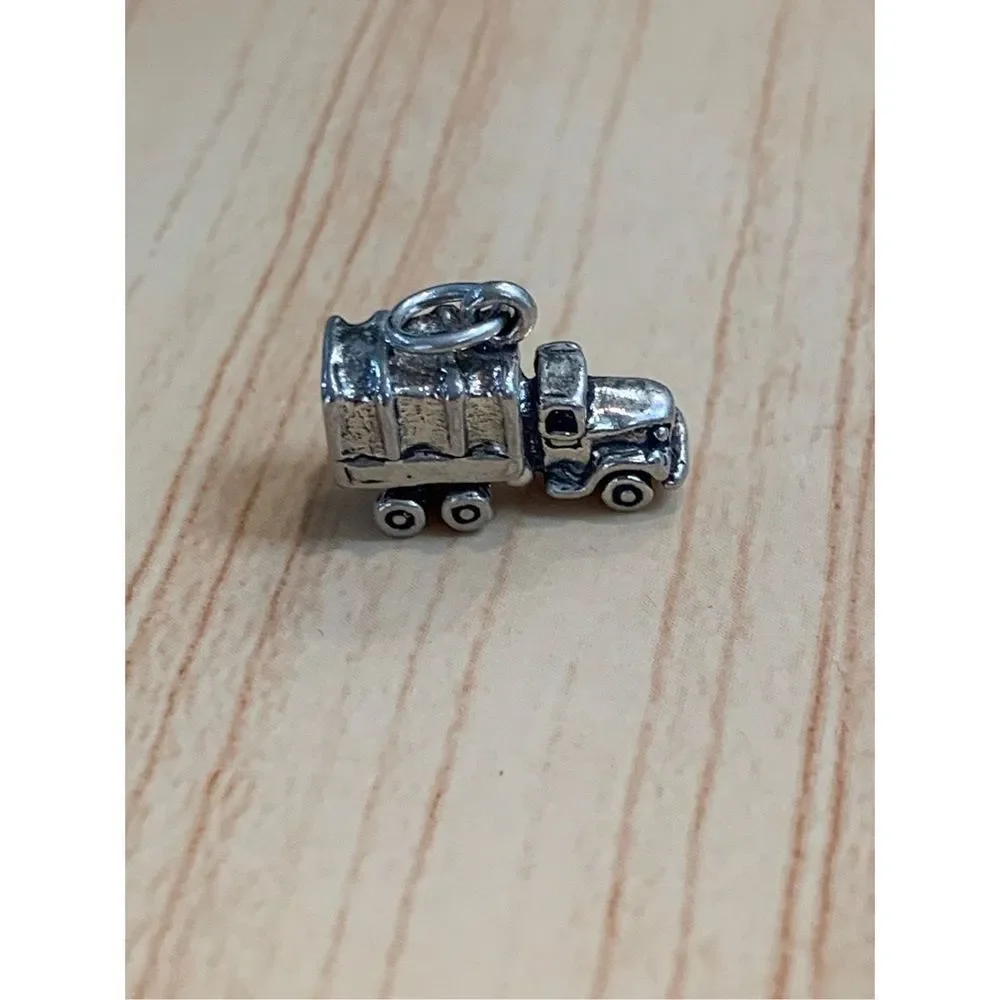 .925 Military Truck Sterling Silver Jewelry Charm